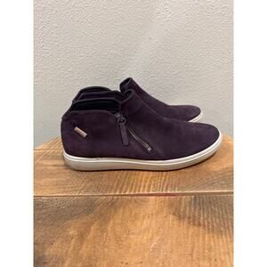 Womens Ecco Nubuck Zip Bootie purple size 40 (9) sneaker